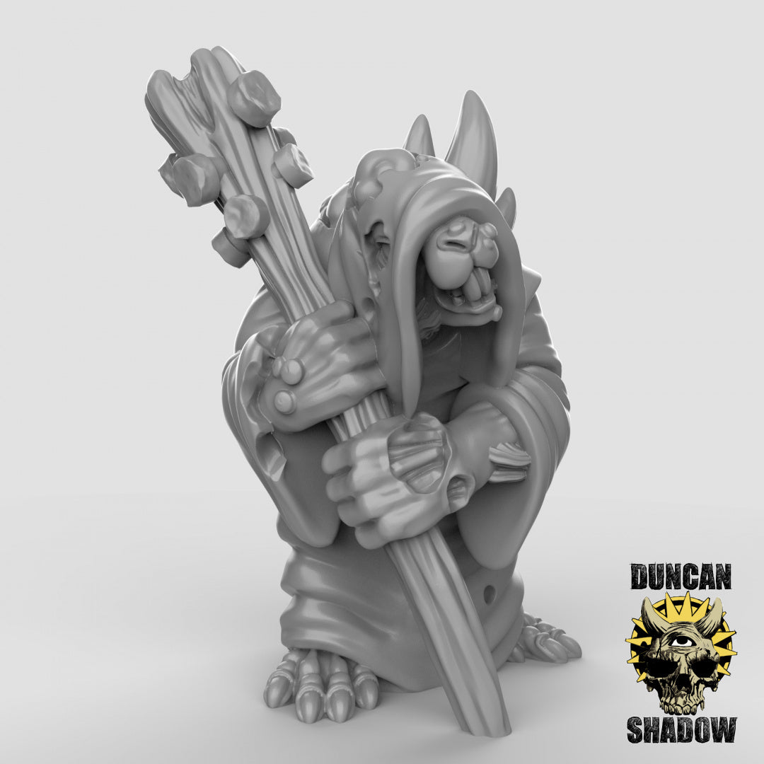 Plague Monks With Staves Resin 3D Models for Dungeons & Dragons & Board RPGs