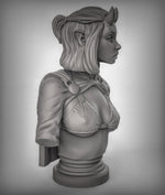 Tiefling Bust Resin Miniature for DnD | Tabletop Gaming