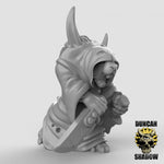 Rat Folk Plague Monks with Swords Resin Miniature for DnD | Tabletop Gaming