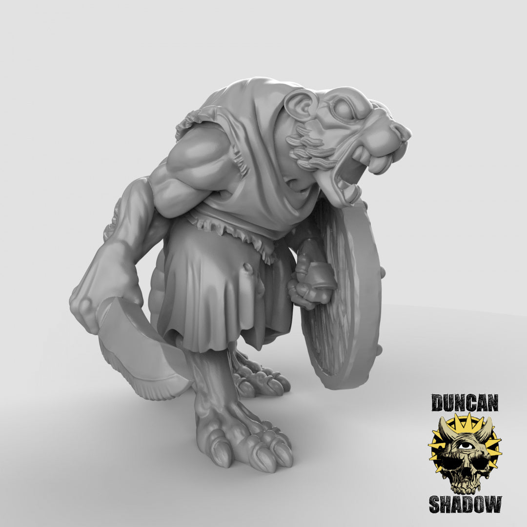 Ratfolk Resin Miniature for DnD | Tabletop Gaming