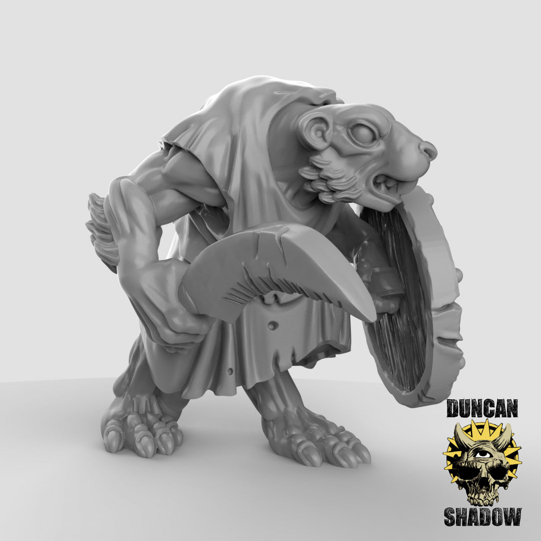 Ratfolk Resin Miniature for DnD | Tabletop Gaming