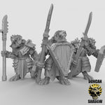 Armoured Ratfolk with Sheilds Resin Miniature for DnD | Tabletop Gaming
