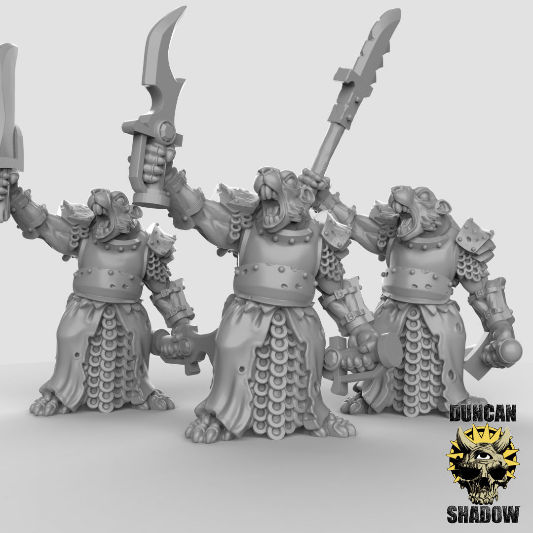 Rat Folk Leaders Resin Miniature for DnD | Tabletop Gaming