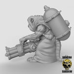 Ratfolk Chaingun Resin Miniature for DnD | Tabletop Gaming