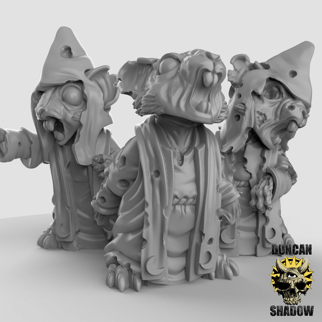Zombie Mousle Cultists Resin Models for Dungeons & Dragons & Board RPGs