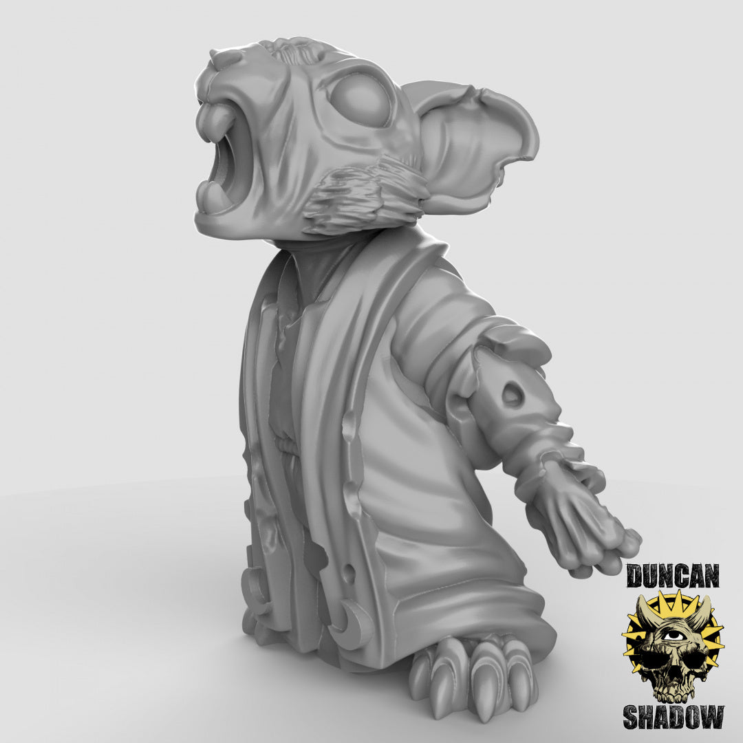 Zombie Mousle Cultists Resin Models for Dungeons & Dragons & Board RPGs