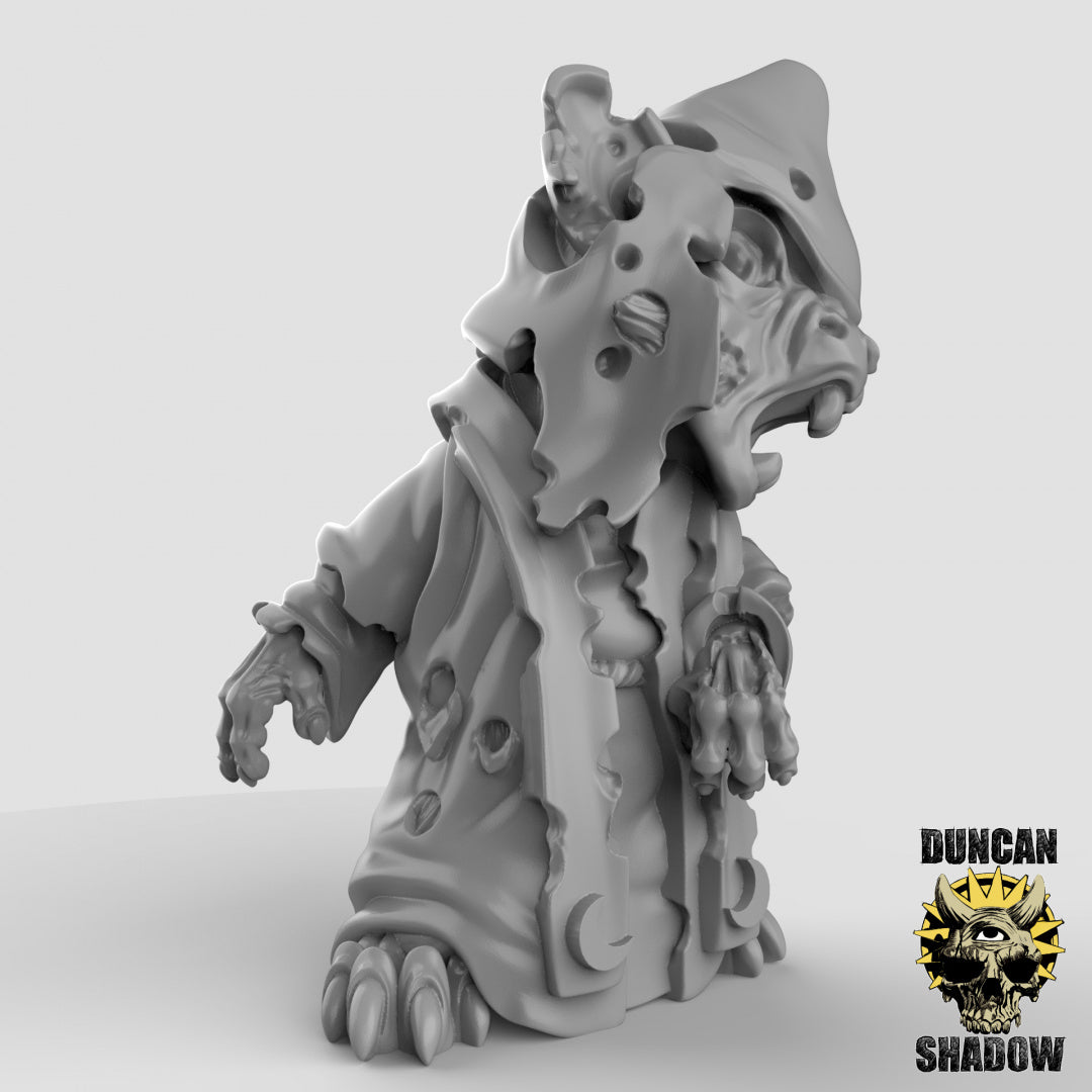 Zombie Mousle Cultists Resin Models for Dungeons & Dragons & Board RPGs