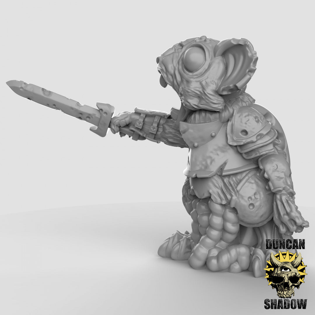 Zombie Mousle Knights Resin Miniature for DnD | Tabletop Gaming
