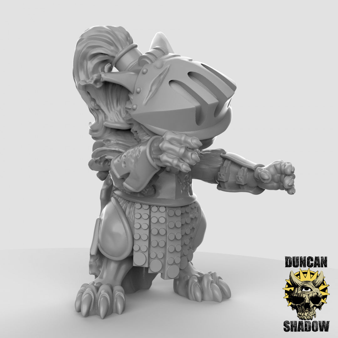 Zombie Mousle Knights Resin Miniature for DnD | Tabletop Gaming