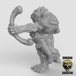 Koa Toa Fish Folk with Bows Resin Models for Dungeons & Dragons & Board RPGs
