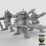 Koa Toa Fish Folk with Spears Resin Models for Dungeons & Dragons & Board RPGs