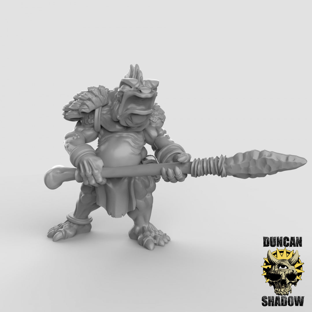 Koa Toa Fish Folk with Spears Resin Models for Dungeons & Dragons & Board RPGs