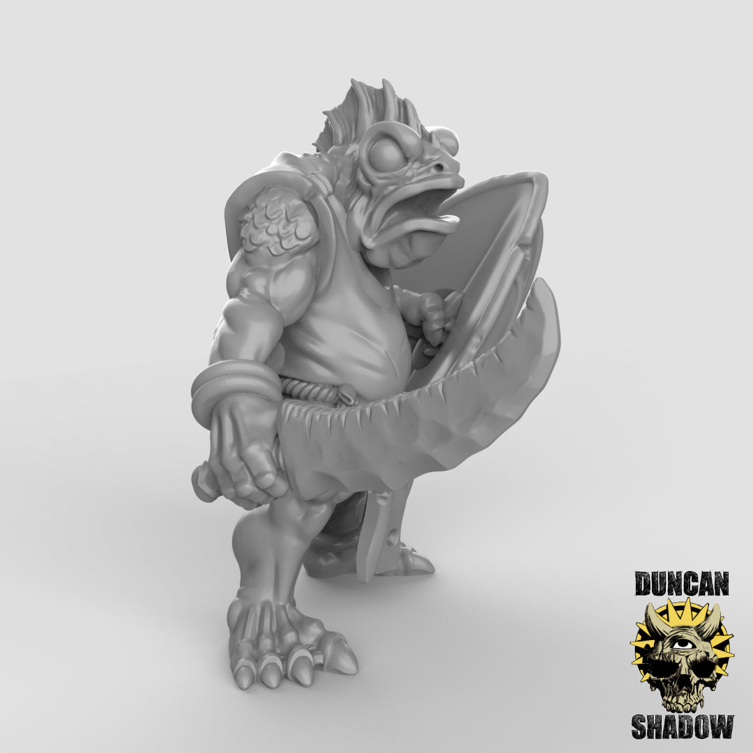 Koa Toa Fish folk with hand weapons Resin Models for Dungeons & Dragons & Board RPGs