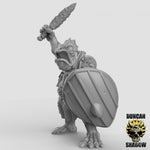 Koa Toa Fish folk with hand weapons Resin Models for Dungeons & Dragons & Board RPGs