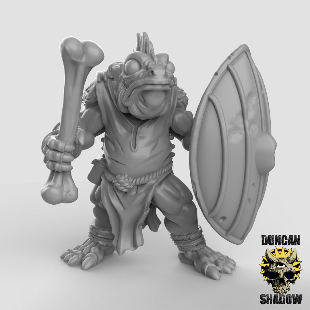 Koa Toa Fish folk with hand weapons Resin Models for Dungeons & Dragons & Board RPGs