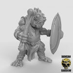 Koa Toa Fish folk with hand weapons Resin Models for Dungeons & Dragons & Board RPGs