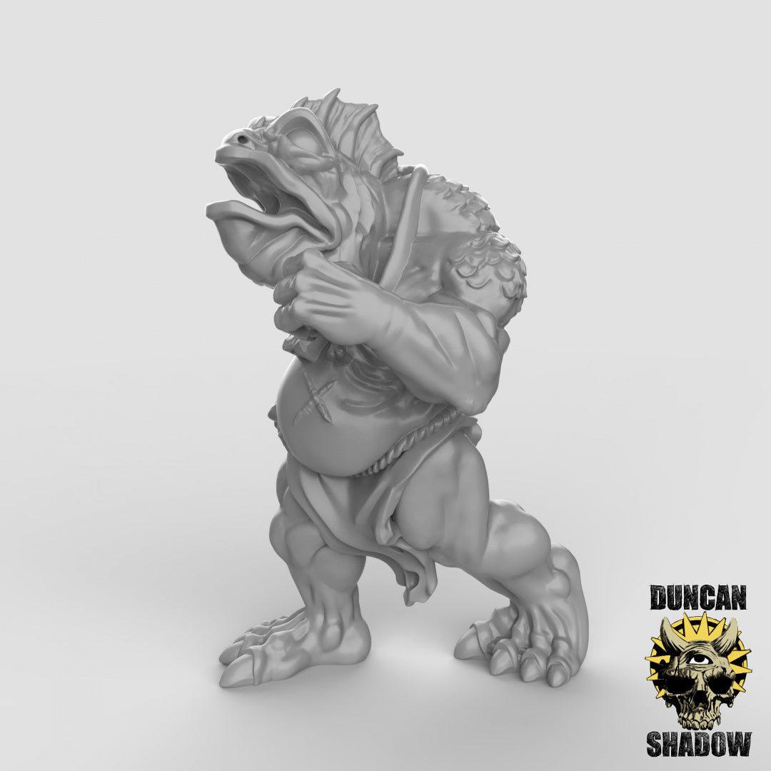 Koa Toa Fish Folk Unarmed Resin Models for Dungeons & Dragons & Board RPGs