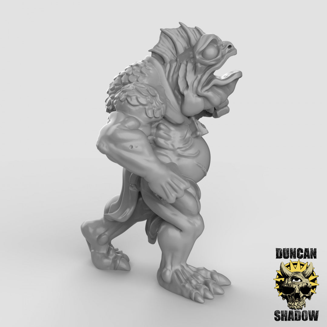 Koa Toa Fish Folk Unarmed Resin Models for Dungeons & Dragons & Board RPGs