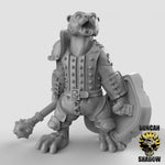 Otter's with hand weapons and shields Resin Models for Dungeons & Dragons & Board RPGs