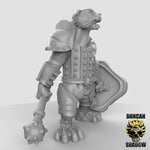 Otter's with hand weapons and shields Resin Models for Dungeons & Dragons & Board RPGs