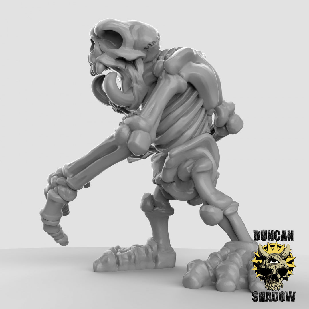 Skeleton Stone Troll Resin Miniature for DnD | Tabletop Gaming