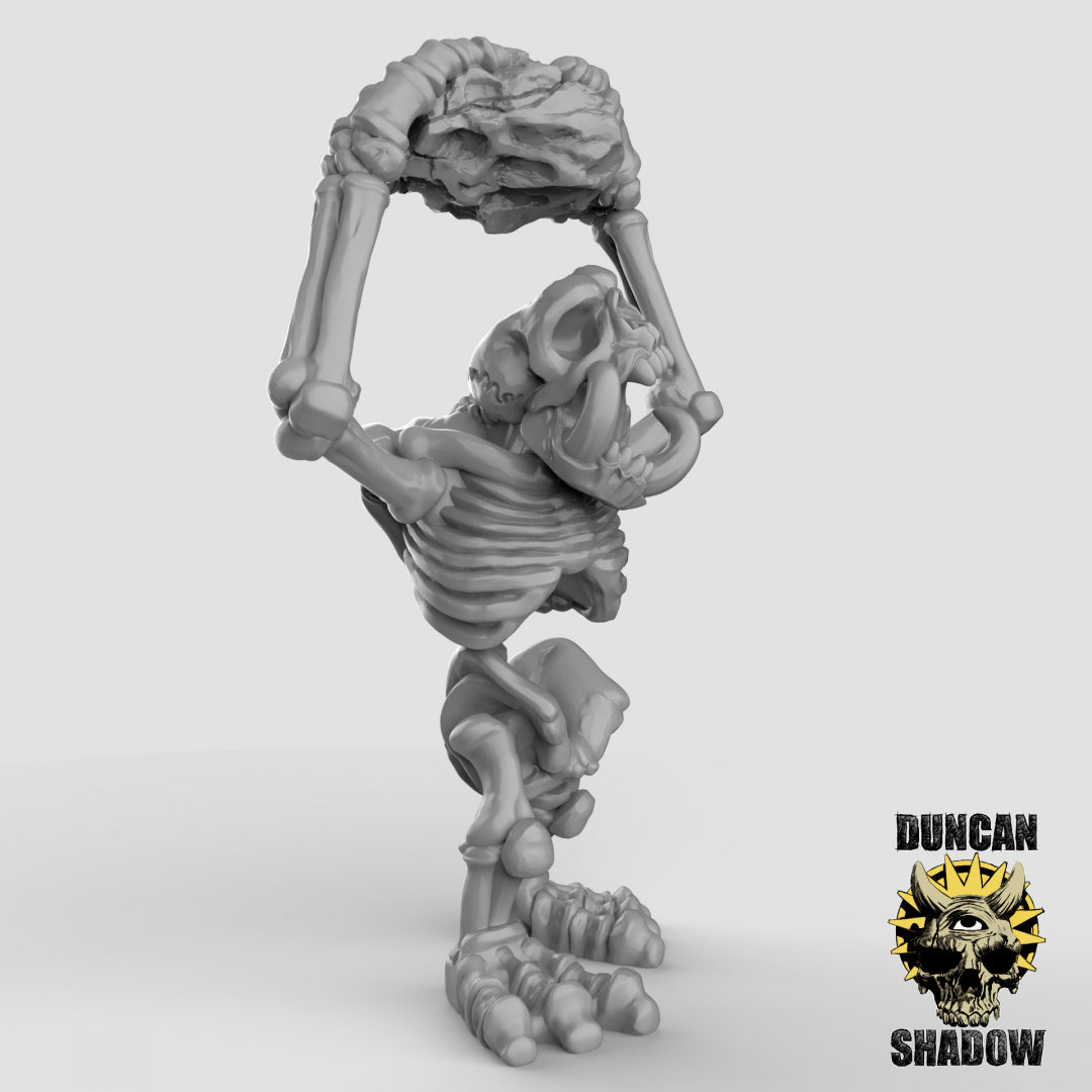 Skeleton Stone Troll Resin Miniature for DnD | Tabletop Gaming
