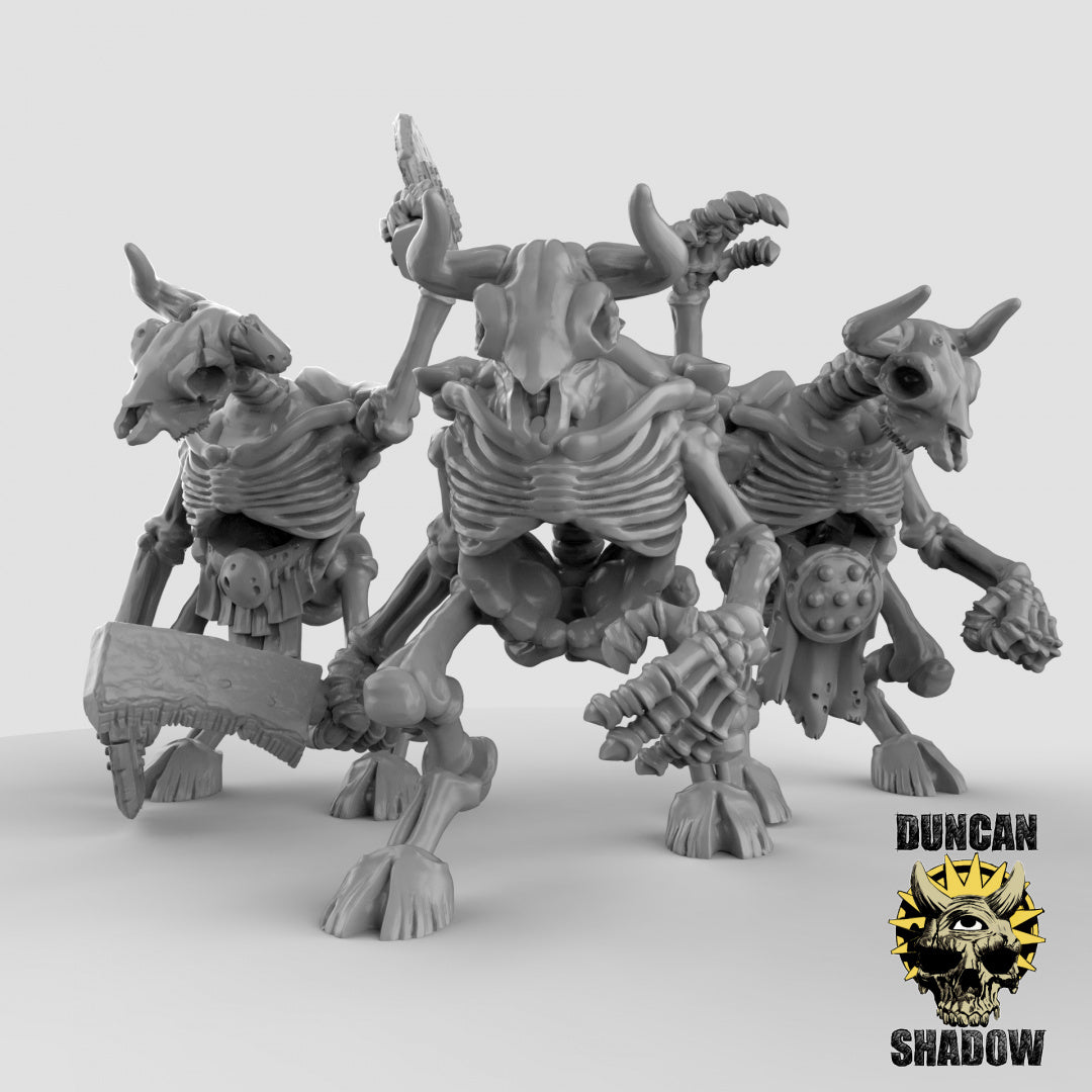 Minotaur Skeletons Resin 3D Models for Dungeons & Dragons & Board RPGs