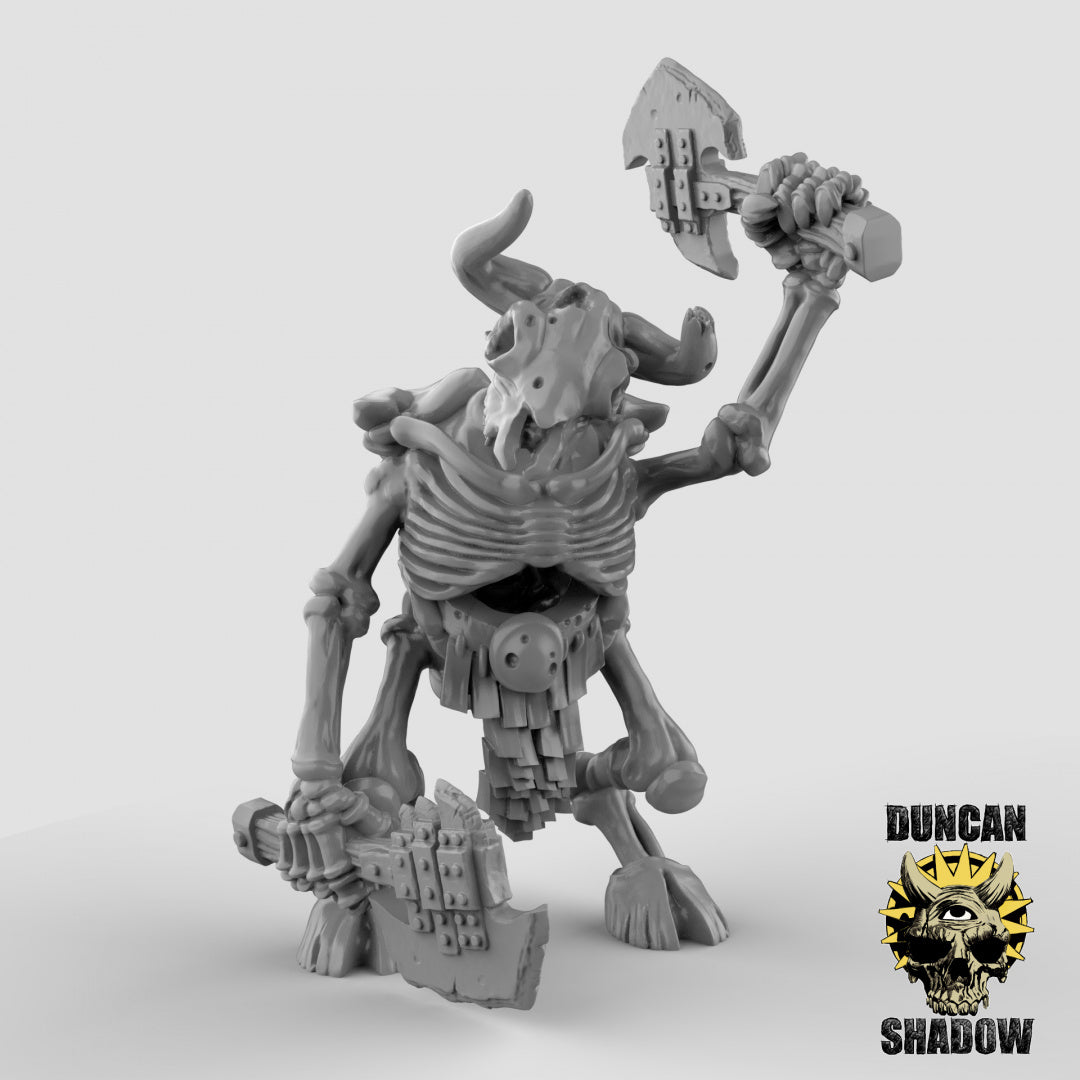 Minotaur Skeletons Resin 3D Models for Dungeons & Dragons & Board RPGs