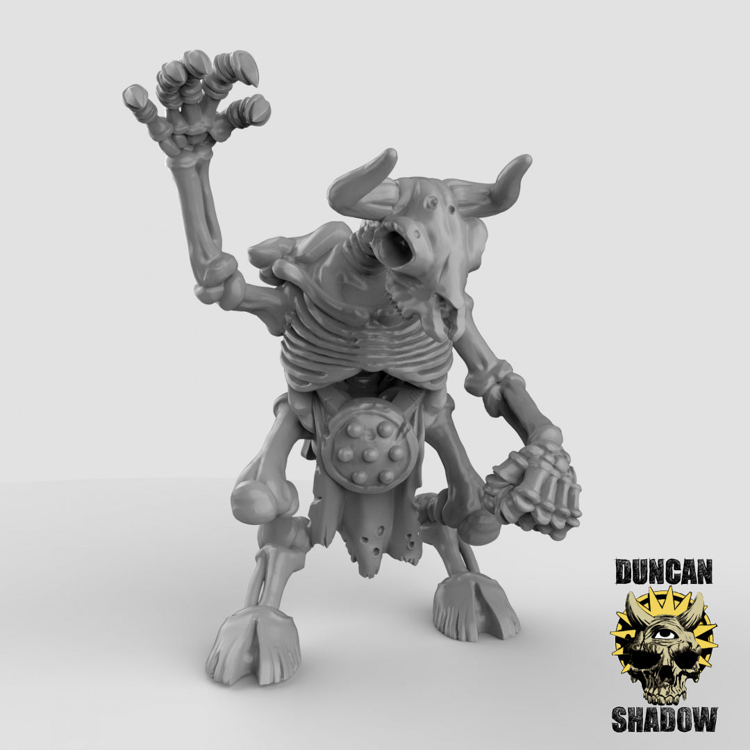 Minotaur Skeletons Resin 3D Models for Dungeons & Dragons & Board RPGs