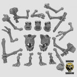 Skeleton Stone Trolls Multi-Part Kit Resin Miniature for DnD | Tabletop Gaming