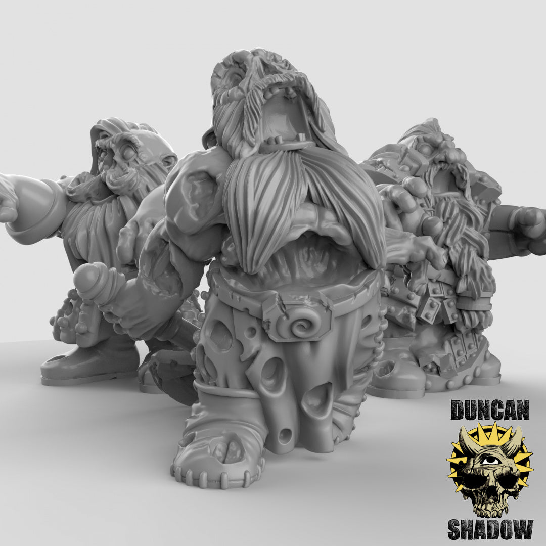 Zombie Dwarfs Resin Miniature for DnD | Tabletop Gaming