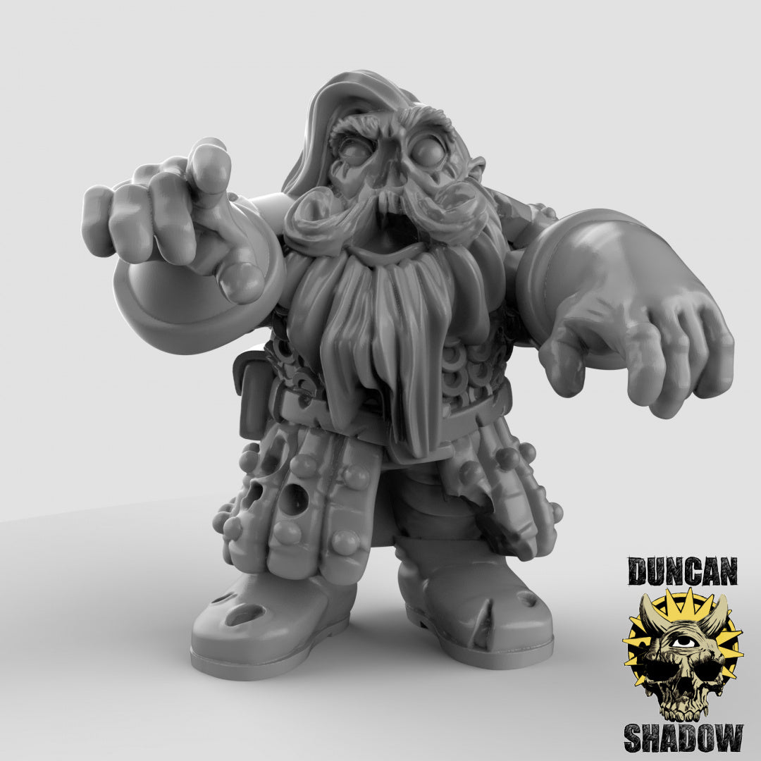 Zombie Dwarfs Resin Miniature for DnD | Tabletop Gaming