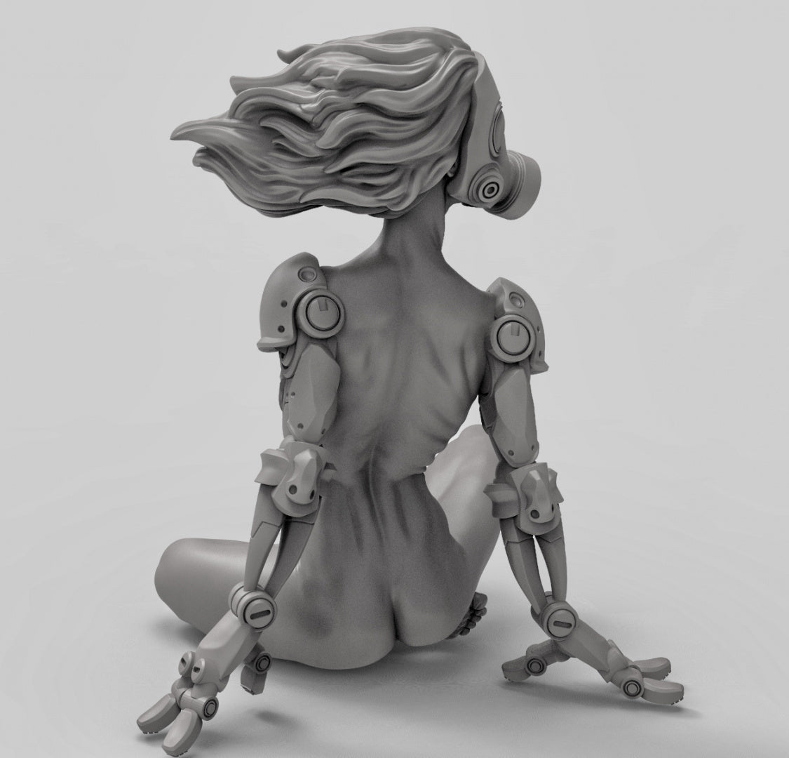 Transhuman Female Resin Miniature for DnD | Tabletop Gaming