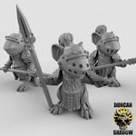 Mousle Knights with Spears Resin Miniature for DnD | Tabletop Gaming