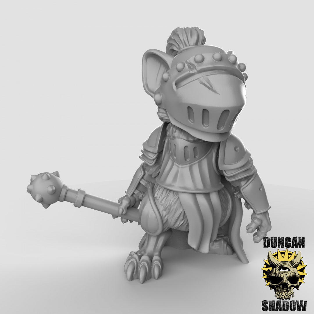 Mousle Knights with Mace's Models for Dungeons and Dragons and Board RPGs