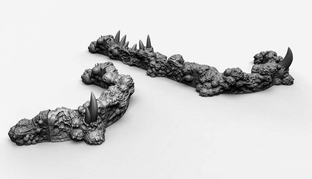 Plague Walls Resin 3D Models for Dungeons & Dragons & Board RPGs