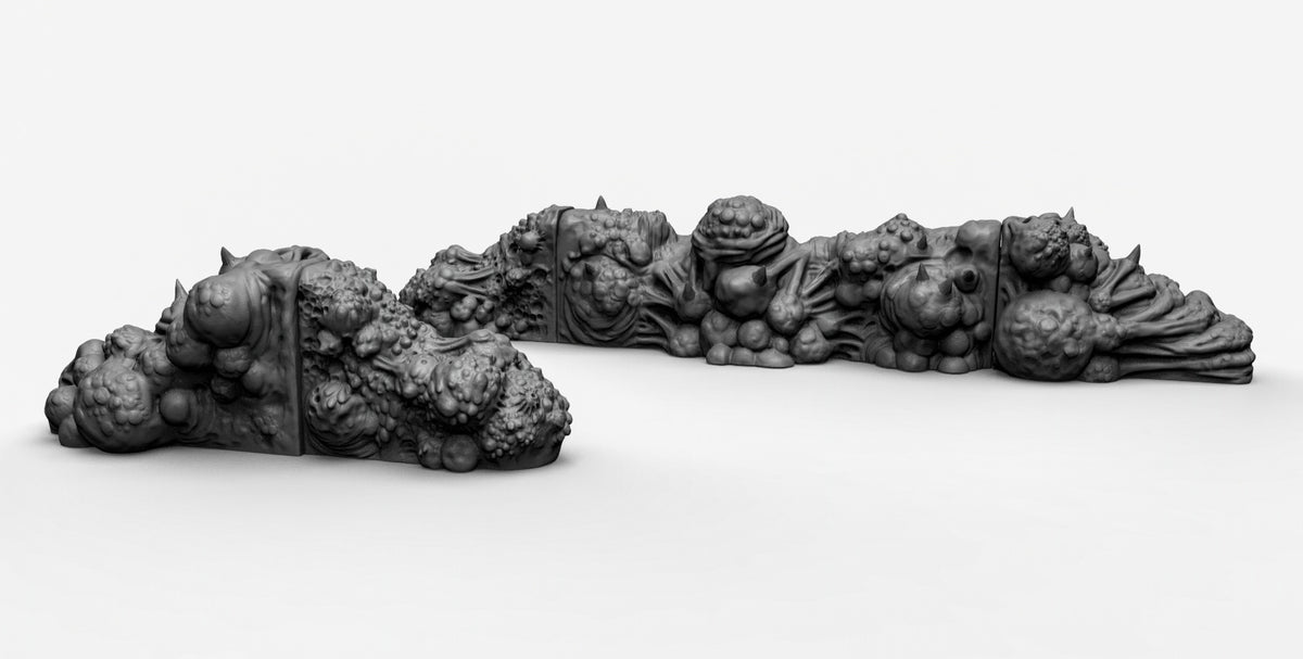 Plague Walls Resin 3D Models for Dungeons & Dragons & Board RPGs