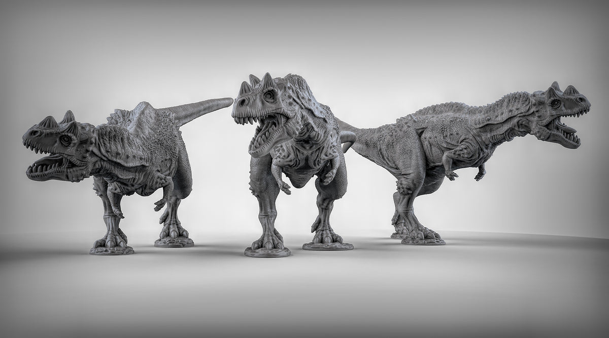 Ceratosaurus Dinosaur Resin Miniatures for DnD | Tabletop Gaming