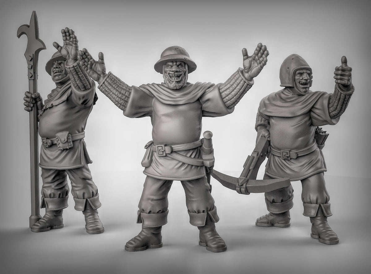 Happy Guards Resin 3D Models for Dungeons & Dragons & Board RPGs