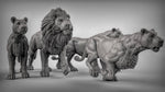 Lions Resin 3D Models for Dungeons & Dragons & Board RPGs