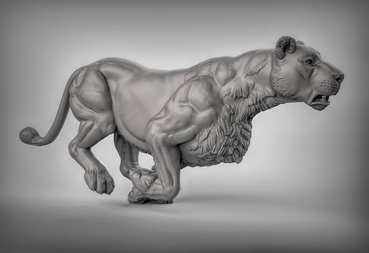Lions Resin 3D Models for Dungeons & Dragons & Board RPGs