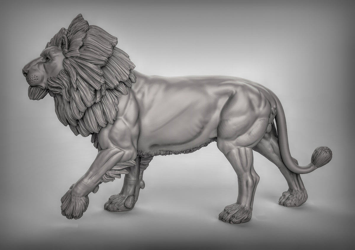 Lions Resin 3D Models for Dungeons & Dragons & Board RPGs