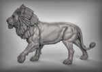 Lions Resin 3D Models for Dungeons & Dragons & Board RPGs