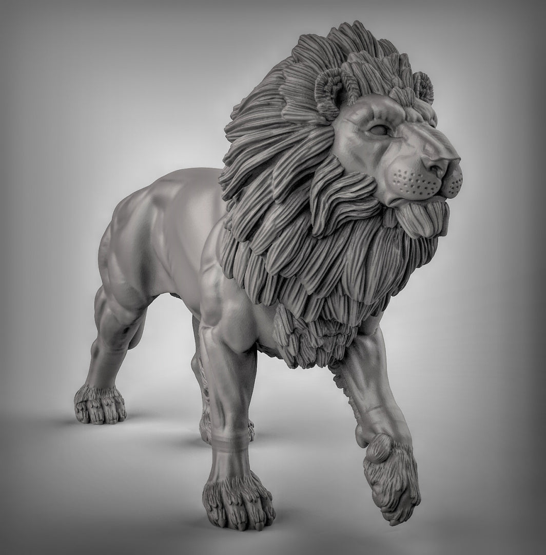 Lions Resin 3D Models for Dungeons & Dragons & Board RPGs