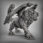 Manticore Resin 3D Model for Dungeons & Dragons & Board RPGs
