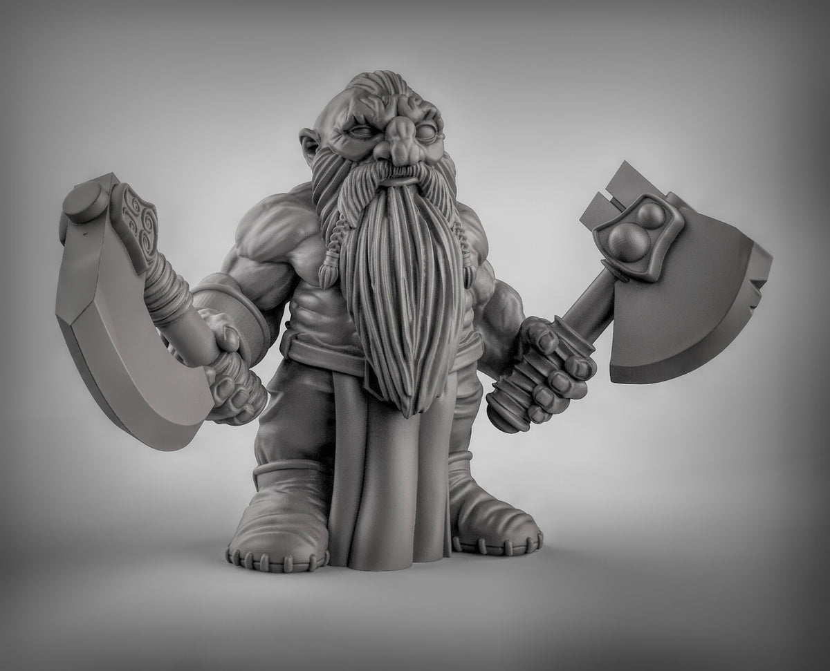 Dwarf Berserkers Resin 3D Models for Dungeons & Dragons & Board RPGs