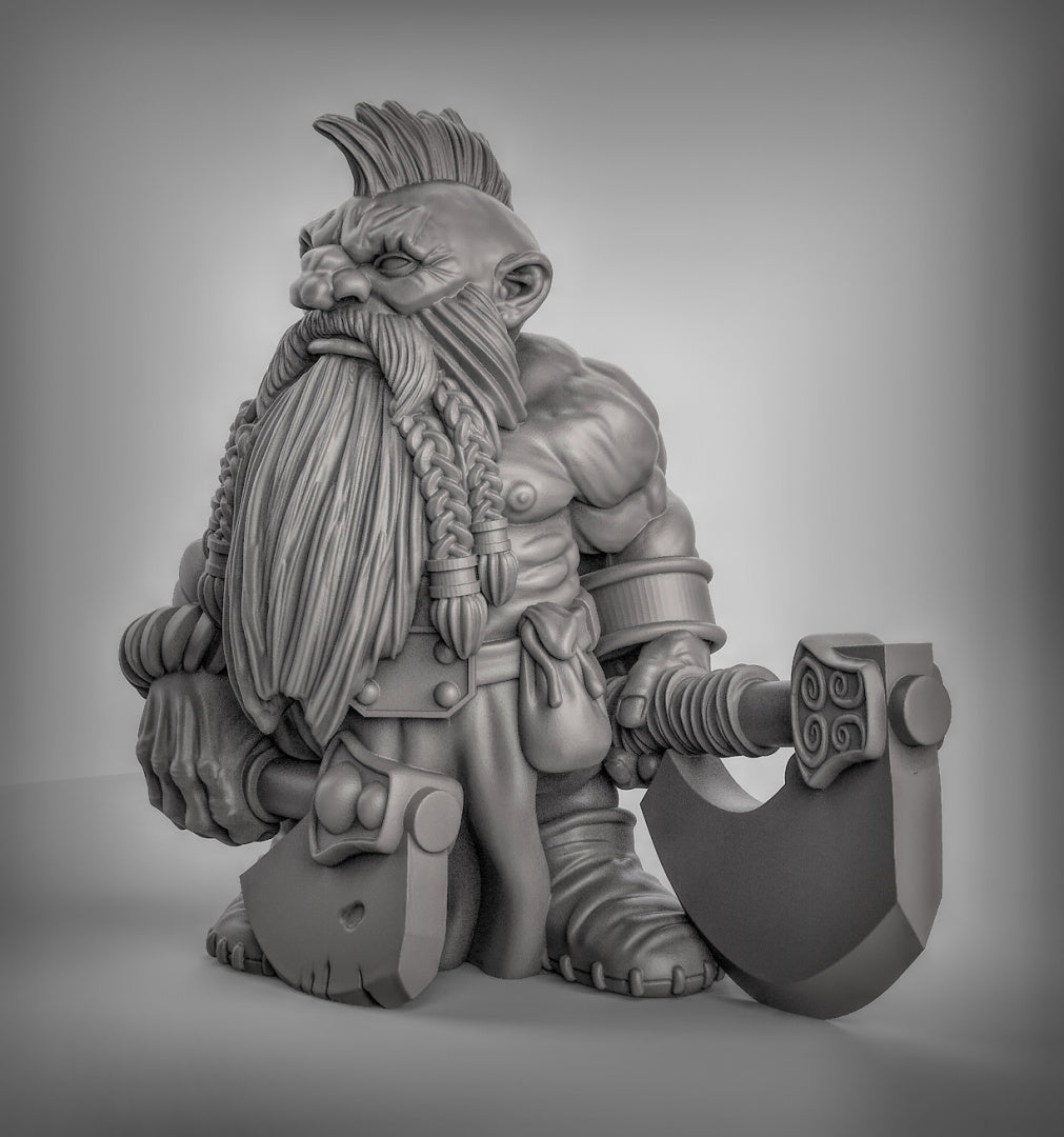 Dwarf Berserkers Resin 3D Models for Dungeons & Dragons & Board RPGs