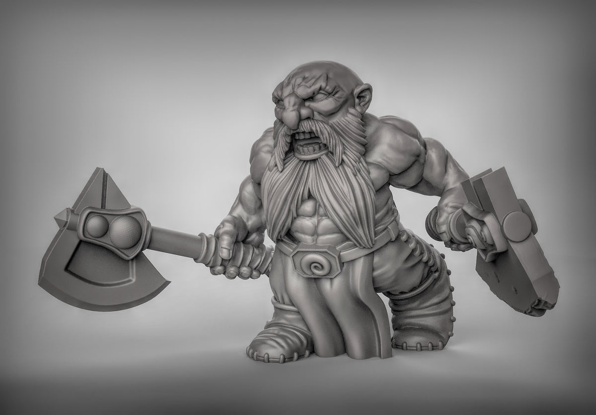 Dwarf Berserkers Resin 3D Models for Dungeons & Dragons & Board RPGs
