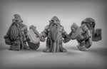 Dwarf Berserkers Resin 3D Models for Dungeons & Dragons & Board RPGs