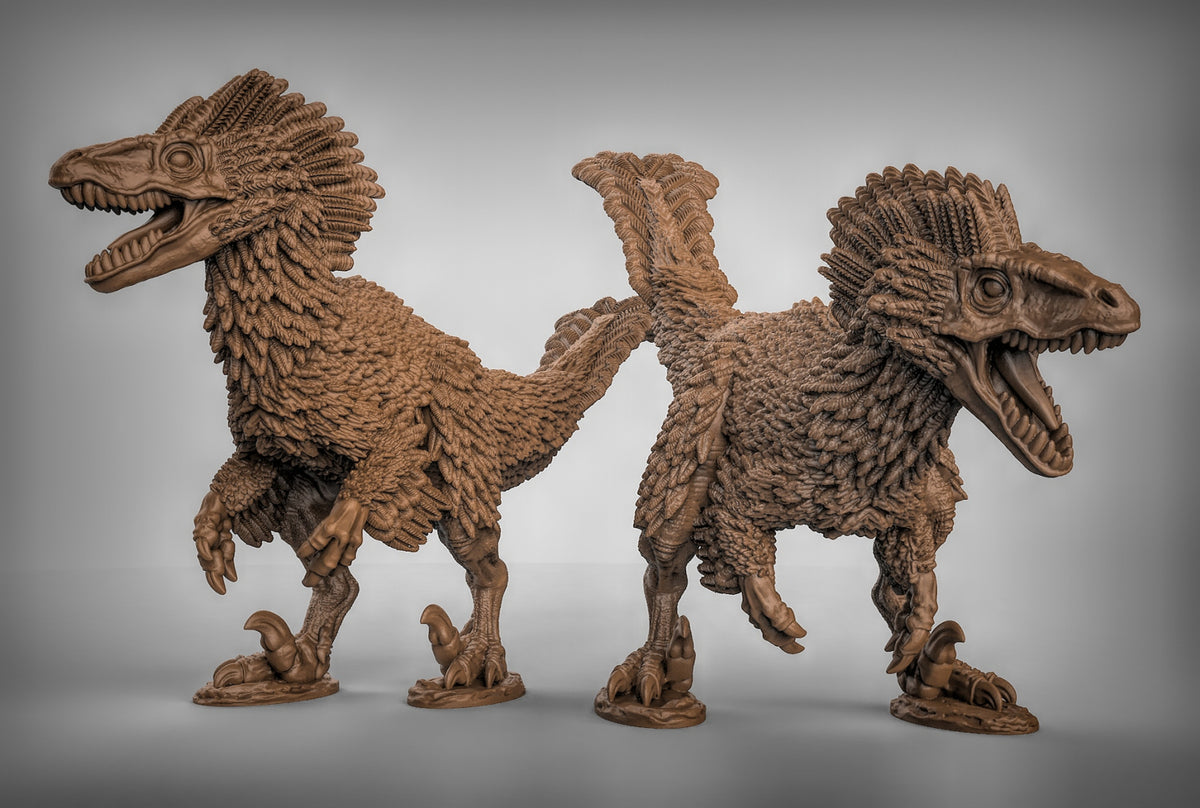 Velociraptor Dinosaur Resin Miniature for DnD | Tabletop Gaming